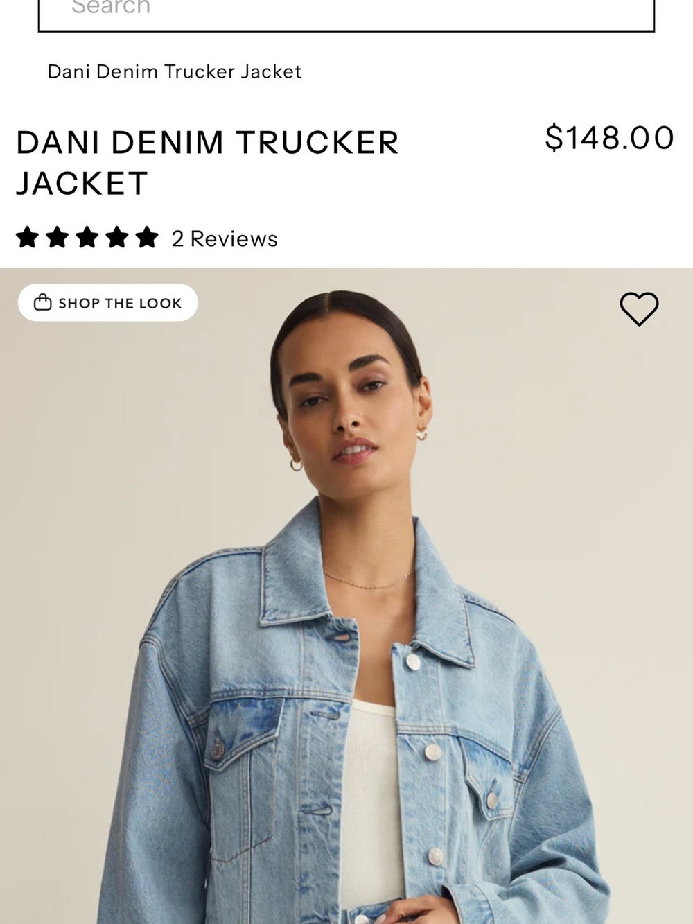 Z Supply Dani Denim Trucker Jacket